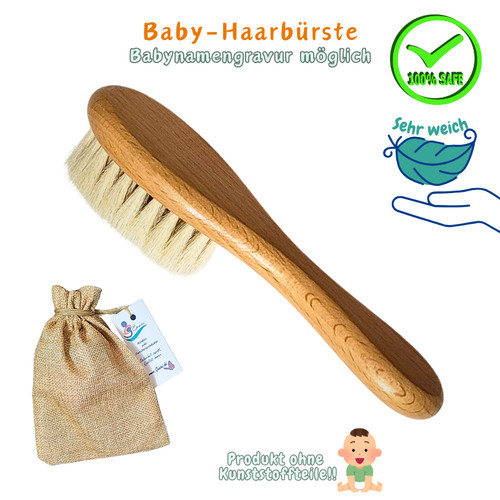Babyhaarbürste ziegenhaar - babyhaarbürste, –