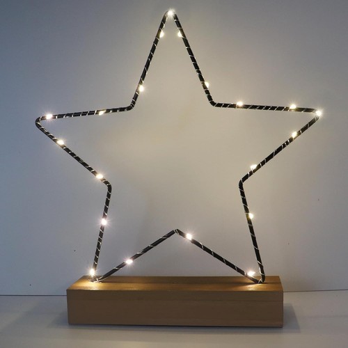 Led weihnachtsstern aus holz - weihnachtsstern,