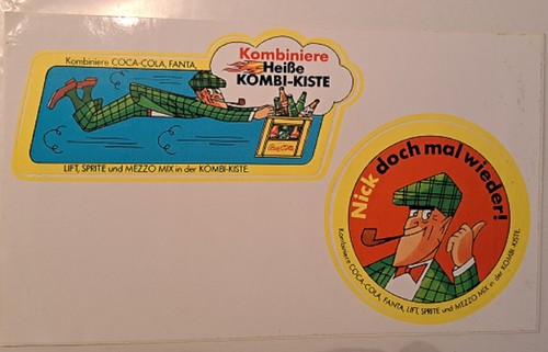 Werbe-Comic-Aufkleberbogen