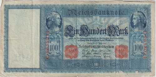 Deutsches reich banknote - deutsches,