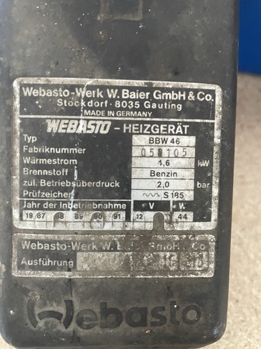 Standheizung webasto bbw - bbw, 46