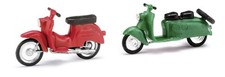 Schwalbe Simson und Berliner Roller grün und rot Bausatz Modell von Mehlhose 1:8