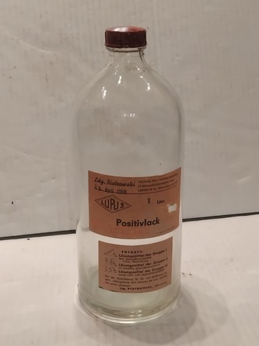 Alte ddr glasflasche - ddr, mit