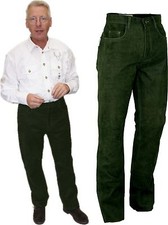 Herren lange Lederhose