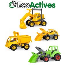 Lena Eco Actives Bagger Schaufelbagger Kipper LKW 35cm Holz-Kunstsoff-Gemisch