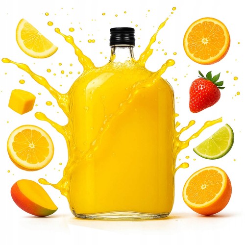 Glasflasche bunia flachmann - bunia, 1l