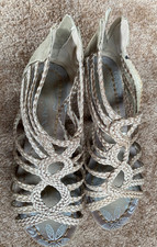 •♥• Sandalen JUMEX Riemchen Gr. 38 beige Römersandalen Damen  •♥•