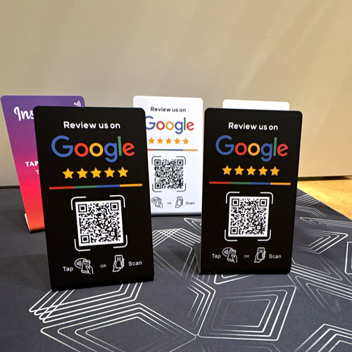 Google code tischaufsteller - google, qr-code