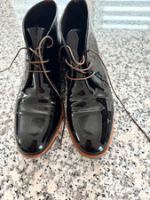 AGL Lack Schnürschuhe, schwarz, Gr. 41