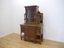 Jugendstil Bücherschrank Vitrine Regal Mahagoni um 1900 Hoflieferant signiert 