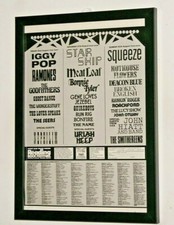 IGGY POP, MEAT LOAF framed A4