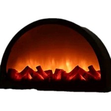 LUMIDA Casa LED Deko-Kamin Flammeneffekt B. 41cm, H. 25cm Ga