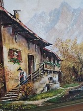 Gemälde Ölgemälde Alpen