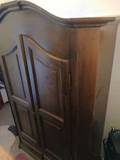 Bauernschrank Eiche-Dunkel, 2türig und 2 Schubkästen 180x130cm