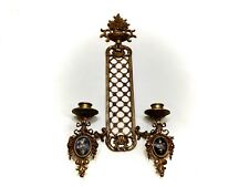 Vintage Rokoko Wandkerzenhalter *Brevettato* Barockstil 44cm Bronze 950g Sammler