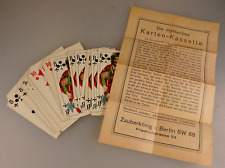 Zauberkönig Berlin = Zauberkarten mit 2 Anleitungen um 1930 (94864)