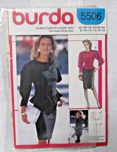 Burda schnittmuster 5506 - schnittmuster,