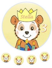 Tortenaufleger Bobo Siebenschläfer Tortenaufleger + Muffin  Personalisierbar