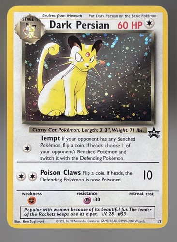 Pokemon dark persian wotc - pokemon, pr