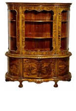 Chippendale Glasvitrine/ Wohnzimmerschrank