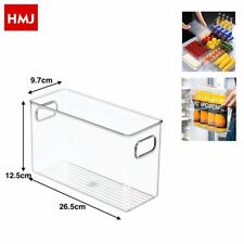 Mehrzweckbox transparent Organizer Kühlschrank Küche 26,5 x 9,7 x 15,5 cm hmj