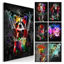Tiere abstrakt bunt vlies - bunt,