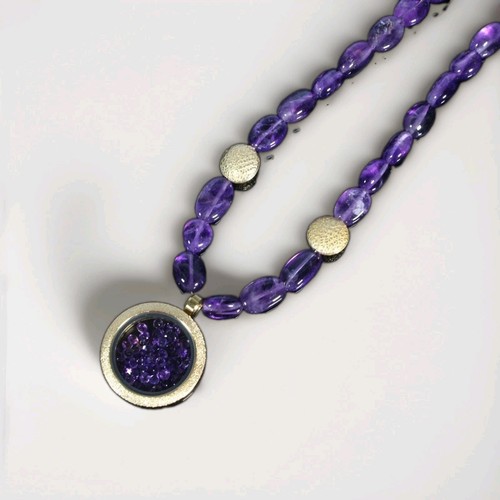 Vintage amethyst kette - vintage, u