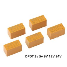 HK19F Miniatur-Print-Relais 3 5 9 12 24 V= 2-Wechsler 2xUM 1A 125 VAC 2A 30 VDC