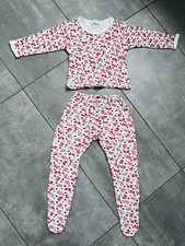 DDR Schlafanzug Gr. 74 Baby Kinder Sterne Schmetterlinge vintage Pyjama