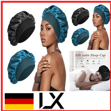 Satin-Schlafmütze | Elastischer Latexband | 12-Zoll-Größe