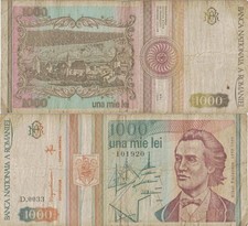Rumänien 1000 Lei 1993 P-102