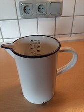 schöner alter Emaille Krug