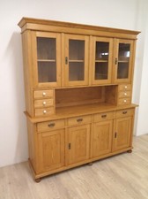 großes Buffet in Weichholz, im Landhausstil, Vitrine Küchenschrank "Antik-Lux"