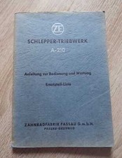 ZF Getriebe A210 Anleitung und