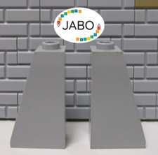 (C4/16) Lego 2 x 4460 Dachstein / Schrägstein 75° 2x1x3 neu hellgrau 6211 7036