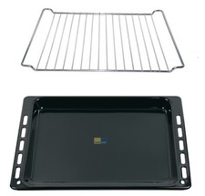 Fettpfanne emailliert + Rost verchromt Bauknecht Whirlpool Ignis 44,5 x 37,5 cm