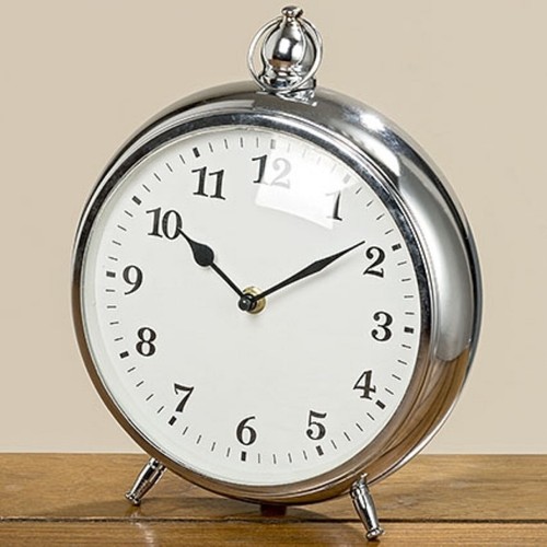 Uhr ciglio h27cm - uhr, silber