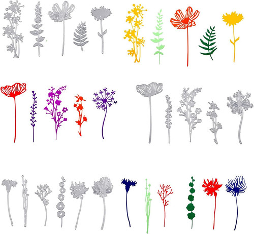 Stück wildblumen metall - stück,