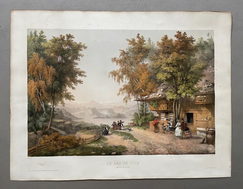Der thunersee lithographie - der,