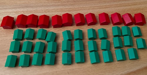 Monopoly rote hotels - rote, 32