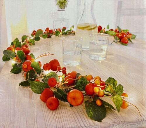 Led lichterkette apfel beeren - lichterkette,