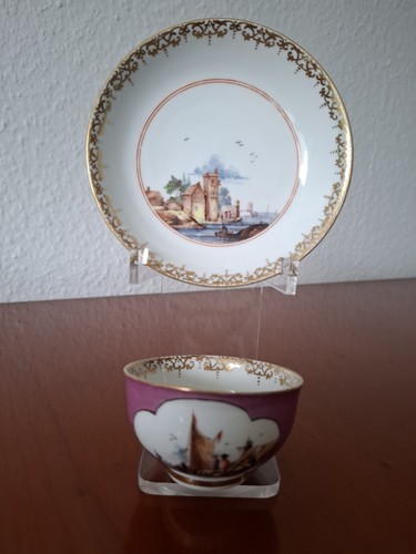 Meissen purpurfond koppchen - meissen,