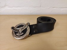 TOP Ledergürtel 105cm + Schnalle Adler G&S Country Western USA Buckle Eagle Belt