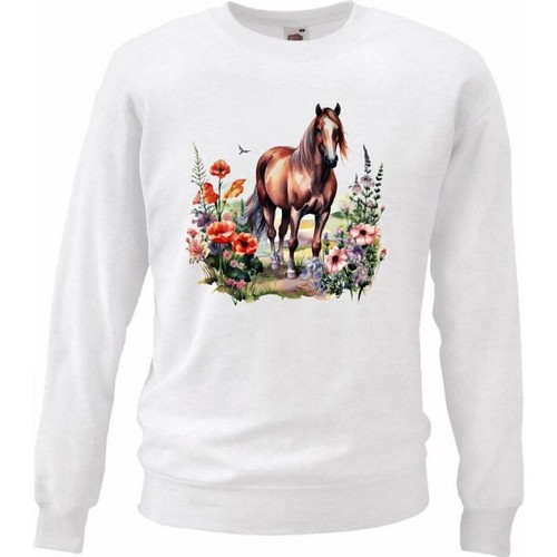 Sweatshirt sweater pferde - sweatshirt,