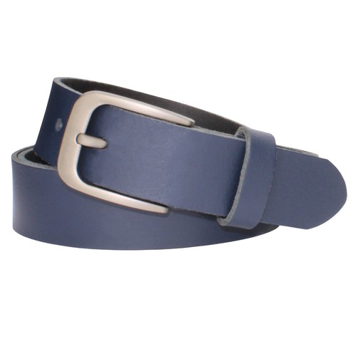 Gürtel blau ledergürtel 3cm - blau,