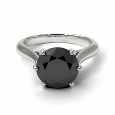 Karat schwarz diamantring - 6,