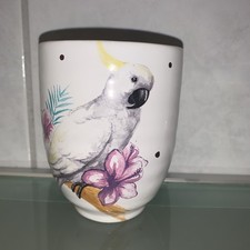 Vase Vogel Kakadu Keramik