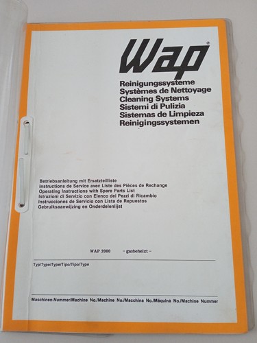 Wap 2000 reinigungsgerät - wap,
