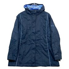 Columbia Jacke Skijacke Outdoor Damen 2X XXL Blau Nylon Wasserabweisend Kapuze