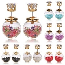 Doppelseitige Kugel Ohrringe